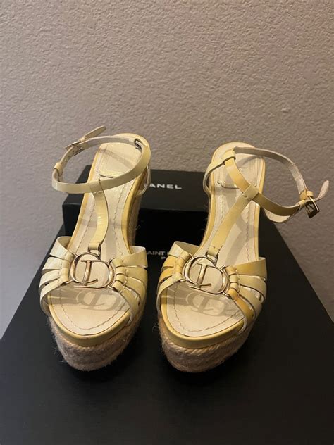 beige dior shoes|dior platform wedge sandals.